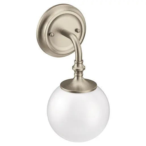 Moen Colinet Brushed Nickel One Globe Bath Light  YB0561BN - Plumbing Market