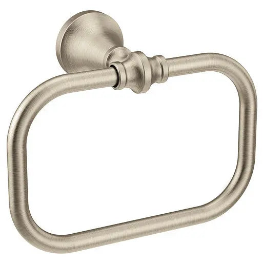 Moen Colinet Brushed Nickel Towel Ring  YB0586BN - Plumbing Market