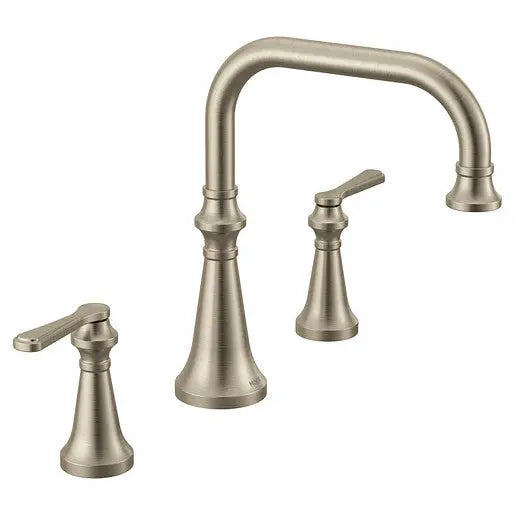 Moen Colinet Brushed Nickel Two-Handle High Arc Roman Tub Faucet  TS44503BN - Plumbing Market