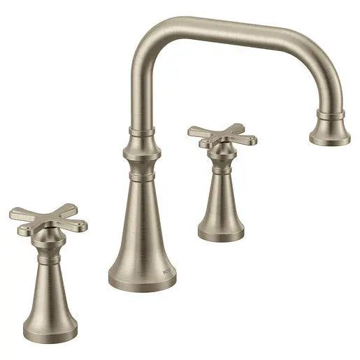 Moen Colinet Brushed Nickel Two-Handle High Arc Roman Tub Faucet  TS44505BN - Plumbing Market