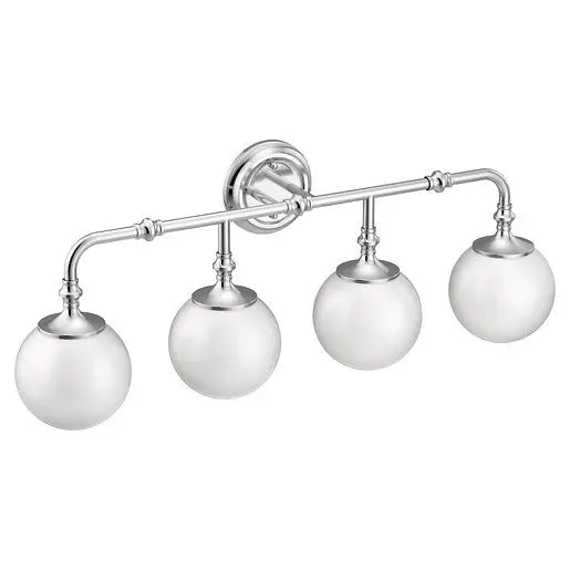 Moen Colinet Chrome Four Globe Bath Light  YB0564CH - Plumbing Market
