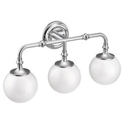 Moen Colinet Chrome Three Globe Bath Light  YB0563CH - Plumbing Market