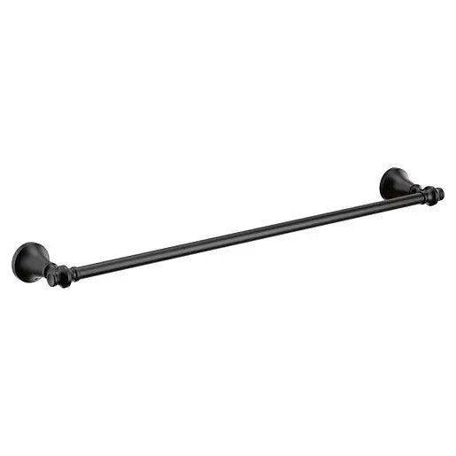 Moen Colinet Matte Black Towel Bar  YB0524BL - Plumbing Market