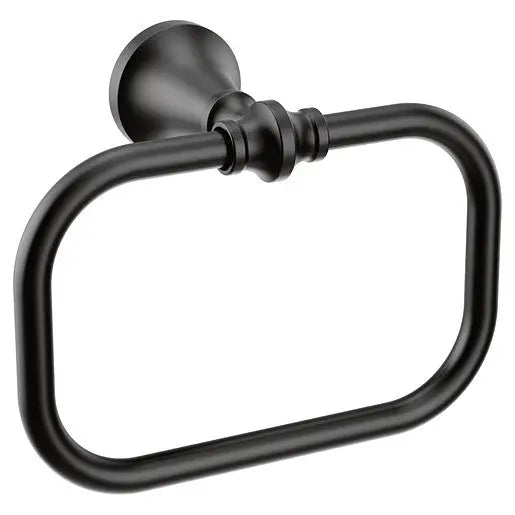 Moen Colinet Matte Black Towel Ring  YB0586BL - Plumbing Market