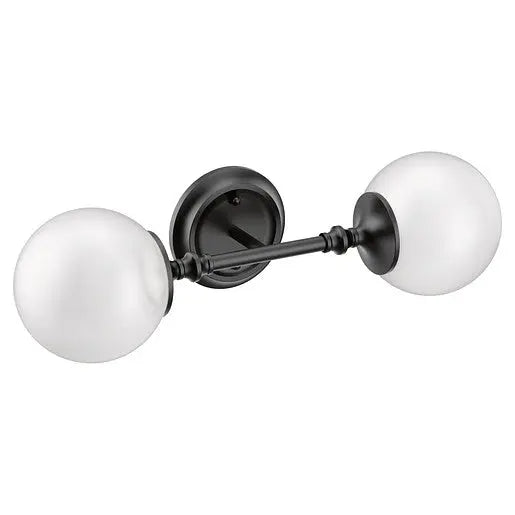 Moen Colinet Matte Black Two Globe Bath Light  YB0562BL - Plumbing Market