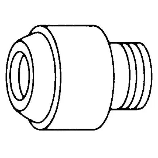 Moen Commercial Moen Chrome Vacuum Breaker 1/2" Connection IPS Connection Type (2.5"L X 2"W X 3"H)  52703 - Plumbing Market