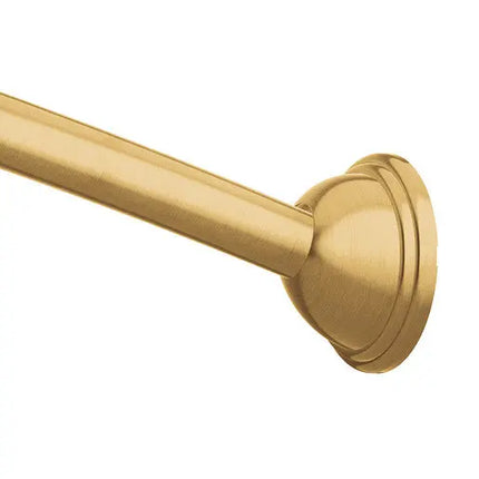 Moen Curved Shower Rods Brushed Gold Adjustable Curved Shower Rod  CSR2160BG - Plumbing Market