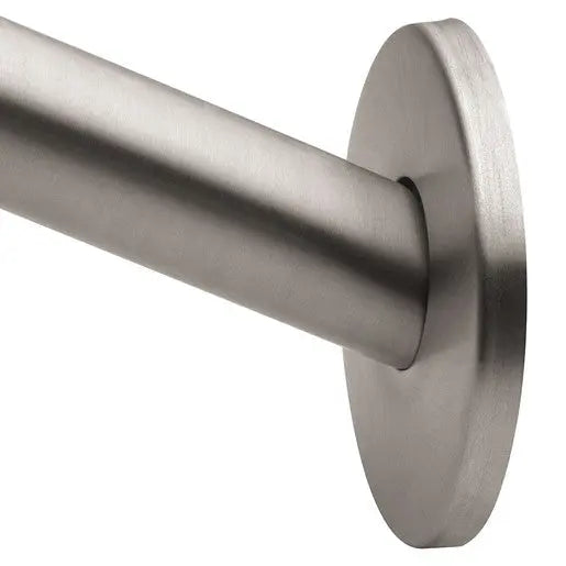 Moen Curved Shower Rods Brushed Nickel 5' Curved Shower Rod  CSR2145BN - Plumbing Market