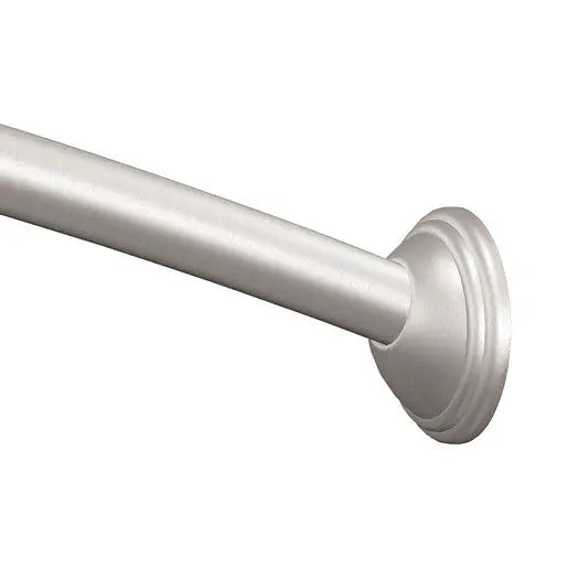 Moen Curved Shower Rods Brushed Nickel 5' Curved Shower Rod  CSR2155BN - Plumbing Market