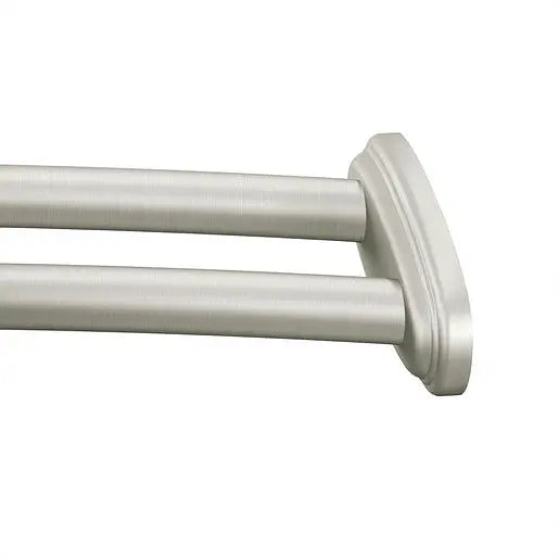 Moen Curved Shower Rods Brushed Nickel Adjustable Curved Shower Rod  DN2141BN - Plumbing Market