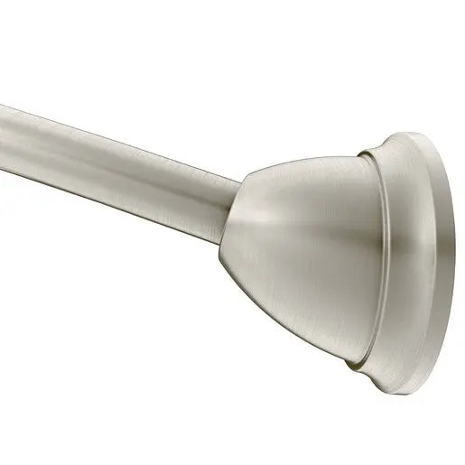 Moen Curved Shower Rods Brushed Nickel Tension Curved Shower Rod  DN2170BN - Plumbing Market