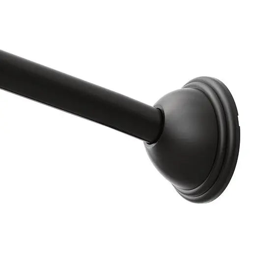 Moen Curved Shower Rods Matte Black Adjustable Curved Shower Rod  CSR2160BL - Plumbing Market