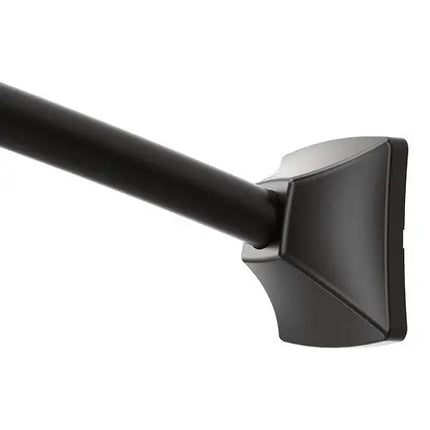 Moen Curved Shower Rods Matte Black Adjustable Curved Shower Rod  CSR2164BL - Plumbing Market
