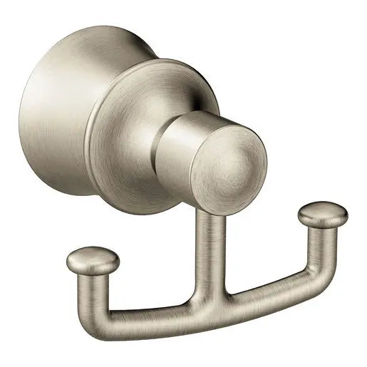 Moen Dartmoor Brushed Nickel Double Robe Hook  YB2103BN - Plumbing Market