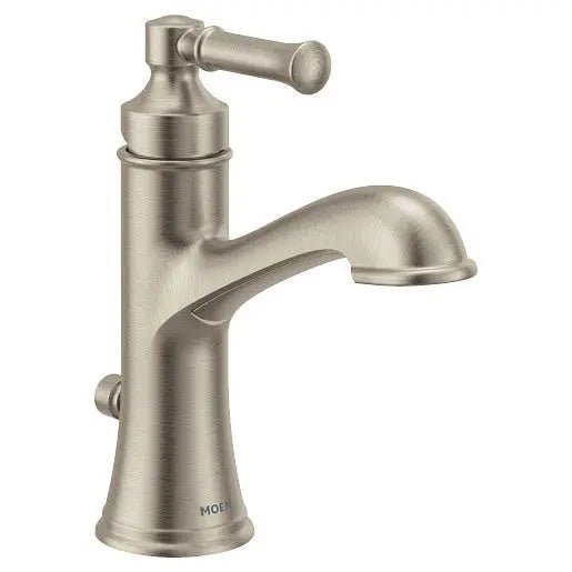 Moen Dartmoor Brushed Nickel One-Handle High Arc Bathroom Faucet  6803BN - Plumbing Market