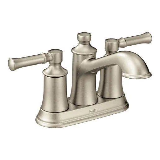 Moen Dartmoor Brushed Nickel Two-Handle High Arc Bathroom Faucet  6802BN - Plumbing Market
