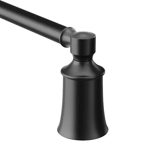 Moen Dartmoor Matte Black 24" Towel Bar  YB2124BL - Plumbing Market
