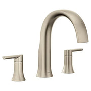 Moen Doux Brushed Nickel Two-Handle Non-Diverter Roman Tub Faucet  TS983BN - Plumbing Market