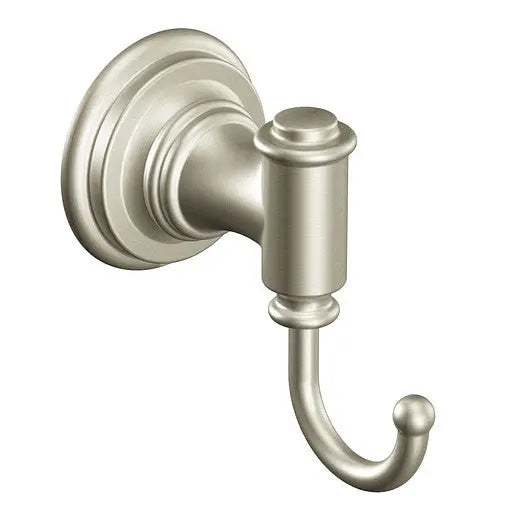 Moen Ellsworth Brushed Nickel Single Robe Hook  DN9103BN - Plumbing Market