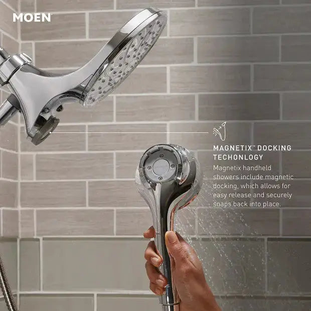 Moen Engage Six-Function Standard With Handheld Shower Chrome - Plumbing Market