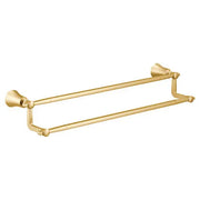 Moen Flara Brushed Gold 24" Double Towel Bar  YB0322BG - Plumbing Market