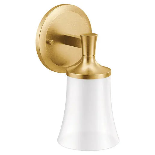 Moen Flara Brushed Gold One Globe Bath Light  YB0361BG - Plumbing Market