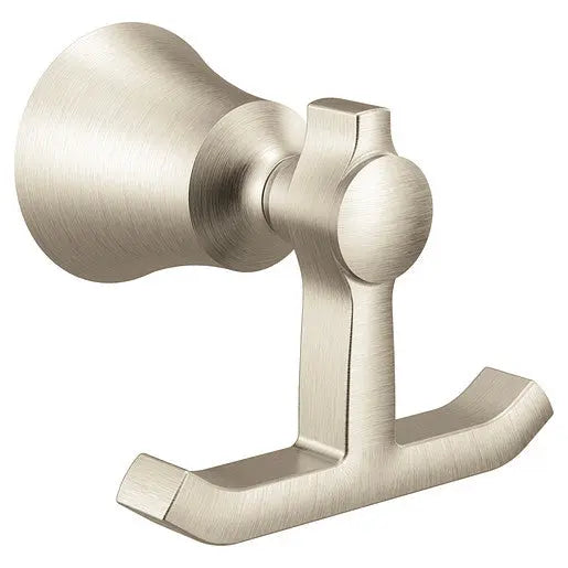 Moen Flara Brushed Nickel Double Robe Hook  YB0303BN - Plumbing Market