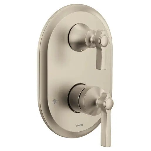 Moen Flara Brushed Nickel M-CORE 3-Series With Integrated Transfer Valve Trim  UTS2411BN - Plumbing Market
