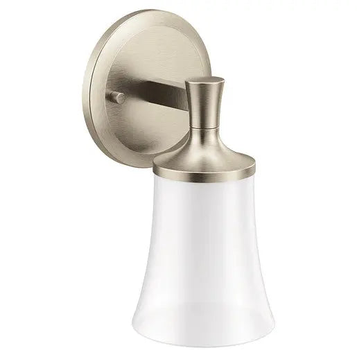 Moen Flara Brushed Nickel One Globe Bath Light  YB0361BN - Plumbing Market