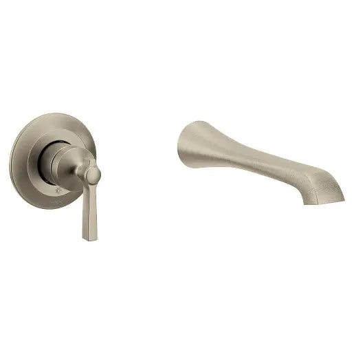 Moen Flara Brushed Nickel One-Handle Wallmount Tub Filler  WTS921BN - Plumbing Market