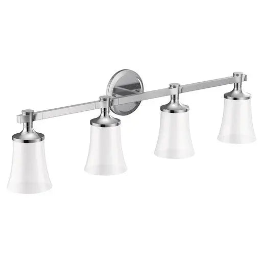 Moen Flara Chrome Four Globe Bath Light  YB0364CH - Plumbing Market