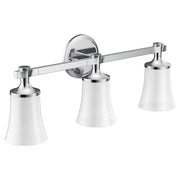 Moen Flara Chrome Three Globe Bath Light  YB0363CH - Plumbing Market