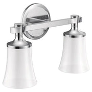 Moen Flara Chrome Two Globe Bath Light  YB0362CH - Plumbing Market