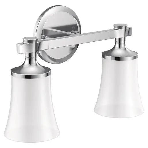 Moen Flara Chrome Two Globe Bath Light  YB0362CH - Plumbing Market