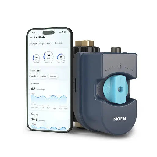 Moen Flo Smart Water Monitor & Shutoff - 0.75"  900-001 - Plumbing Market