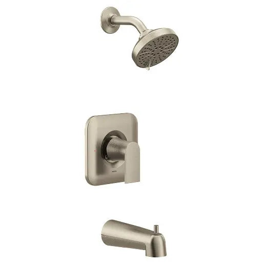 Moen Genta LX Brushed Nickel Posi-Temp® Eco-Performance Tub/Shower  T2473EPBN - Plumbing Market
