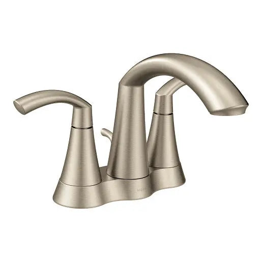 Moen Glyde Brushed Nickel Two-Handle High Arc Bathroom Faucet  6172BN - Plumbing Market