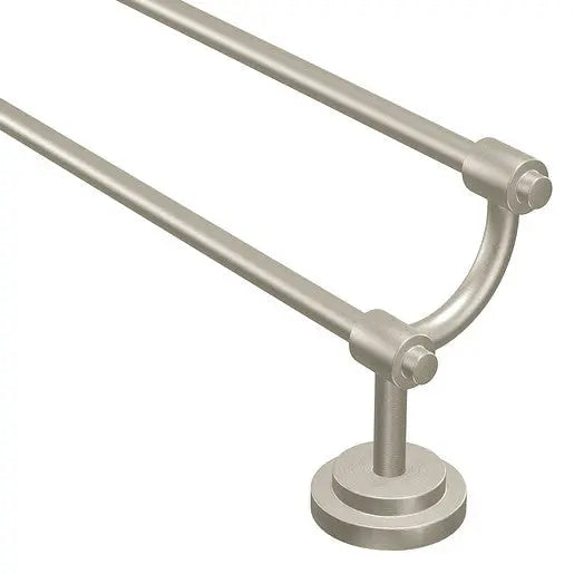 Moen Iso Brushed Nickel 24" Double Towel Bar  DN0722BN - Plumbing Market