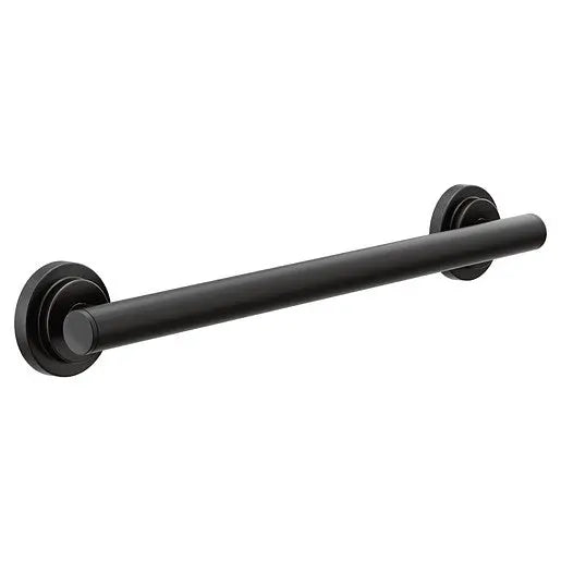 Moen Iso Matte Black 18" Designer Grab Bar  YG0718BL - Plumbing Market
