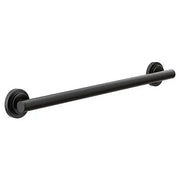 Moen Iso Matte Black 24" Designer Grab Bar  YG0724BL - Plumbing Market