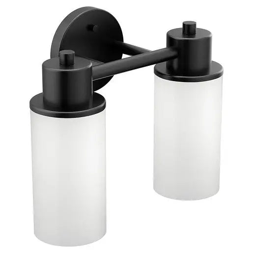 Moen Iso Matte Black Bath Light  DN0762BL - Plumbing Market