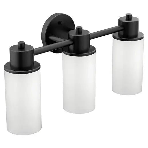 Moen Iso Matte Black Bath Light  DN0763BL - Plumbing Market