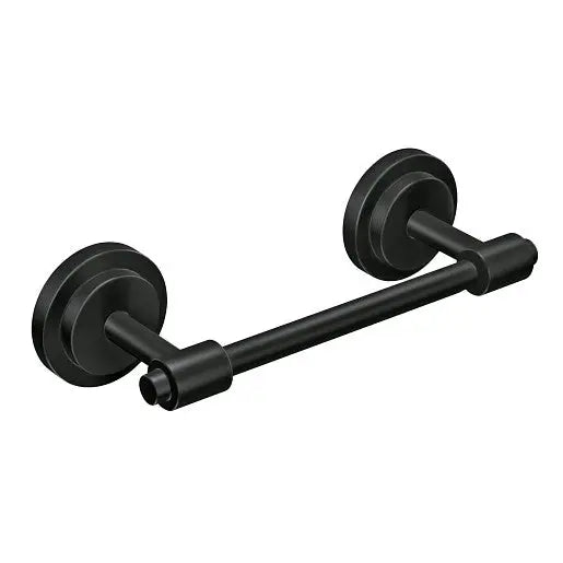 Moen Iso Matte Black Pivoting Paper Holder  DN0708BL - Plumbing Market