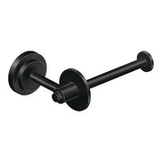 Moen Iso Matte Black Single-Post Paper Holder  DN0709BL - Plumbing Market