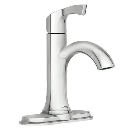 Moen Korek Single-Handle Centreset Bathroom Faucet Chrome - Plumbing Market