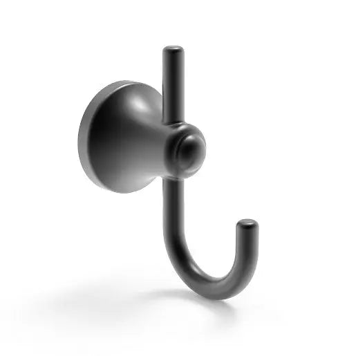 Moen Laia Matte Black Double Robe Hook  BH5303BL - Plumbing Market