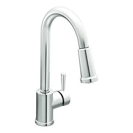 Moen Level Chrome One-Handle High Arc Pulldown Kitchen Faucet  7175 - Plumbing Market
