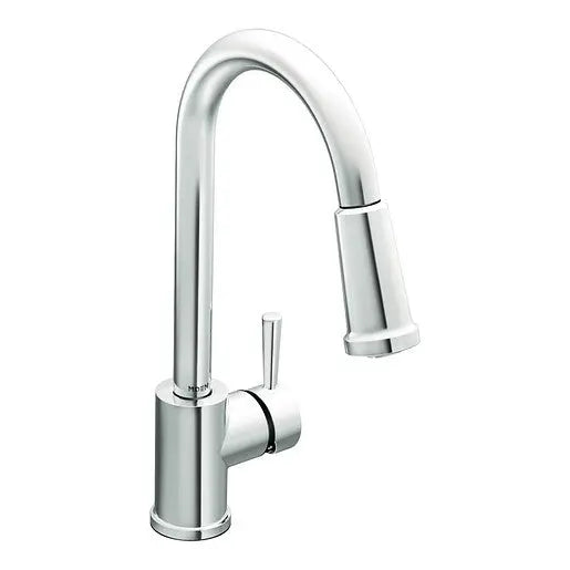 Moen Level Chrome One-Handle High Arc Pulldown Kitchen Faucet  7175 - Plumbing Market
