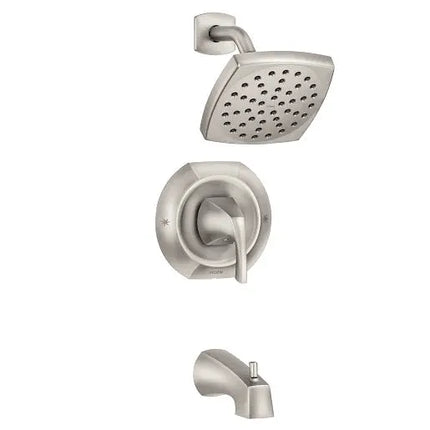 Moen Lindor Spot Resist Brushed Nickel Posi-Temp® Tub/Shower  82504SRN - Plumbing Market