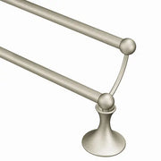 Moen Lounge Brushed Nickel 24" Double Towel Bar  DN7722BN - Plumbing Market